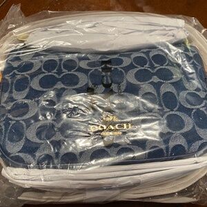 Coach Gold/Denim Kailey Shoulder Bag